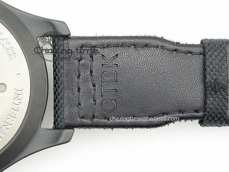MIROTIME 0510 Durable Big Pilot 5019 Ceramic Case Black Dial Green Markers Asian 23J 7396